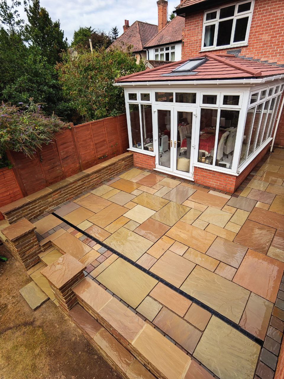 Indian sandstone Patio - Nottingham