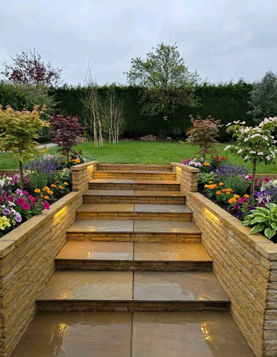 A completed CARO Driveways outdoor project